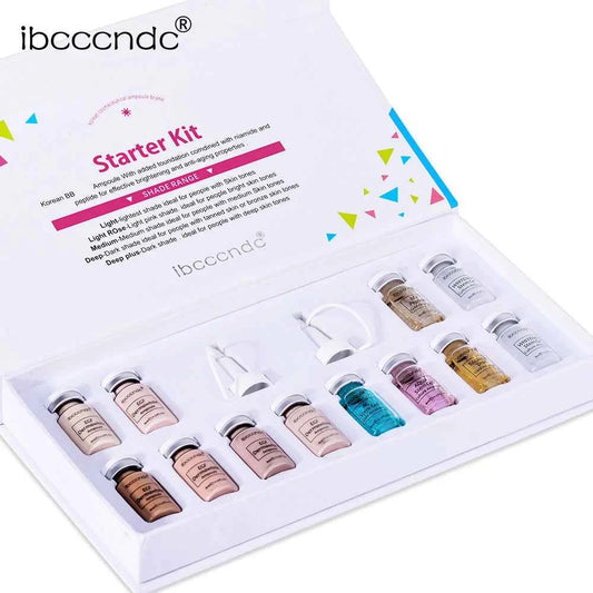 Korea BB Cream Glow Beginner Starter Kit Niacinamide/Peptide Face Skin Care Serum Essence