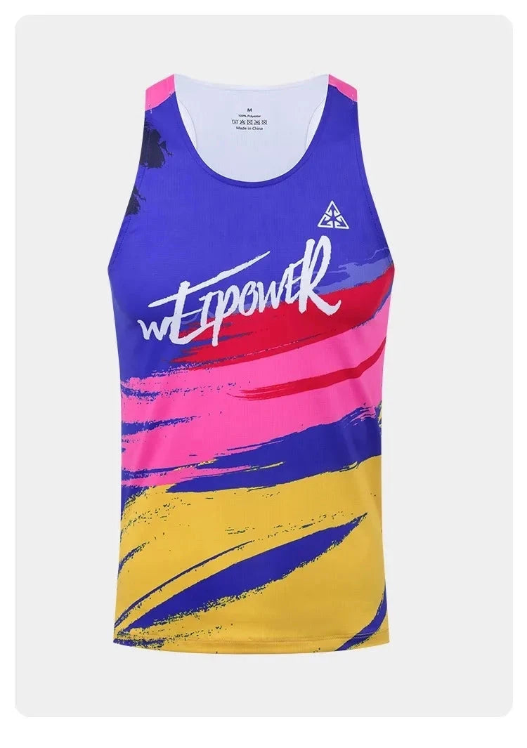 New running vests for men and women, ultra-light and breathable summer T-shirts, professional marathon racing tops