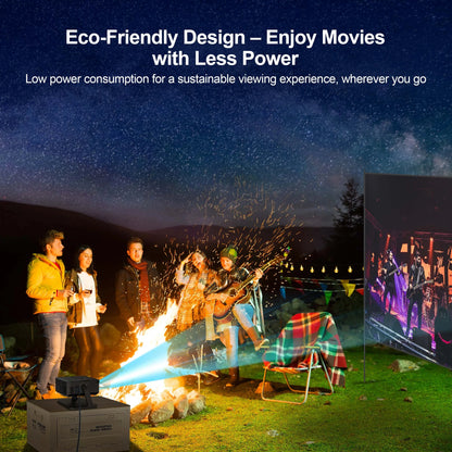 WESOPRO Mini Projector Smart 4K Portable with Wifi 6 Bluetooth 5.0 Android 11 Automatic Keystone for Home Theater Entertainment