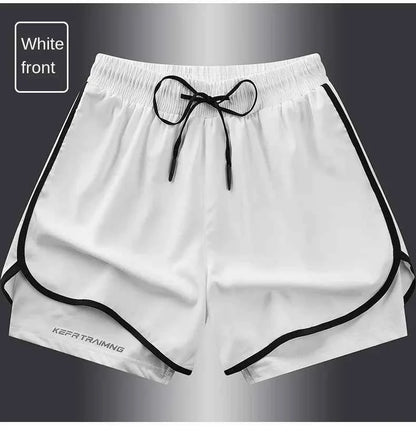 【 S-5XL 】2025 Sports Three Piece Pants Summer Popular Anti glare Double layered Sports Shorts for Men and Women Couples Ru