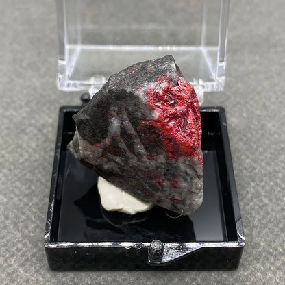 Best！100% natural red cinnabar ， raw stone mineral specimen quartz stone Healing crystal gem home decoration - AMULET RING STORE