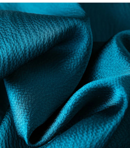 Women 100% Mulberry Silk 20 momme Heavy Silk Peacock Blue Collared Short Sleeve Buttons Down Shirt Top Blouse office work MM567