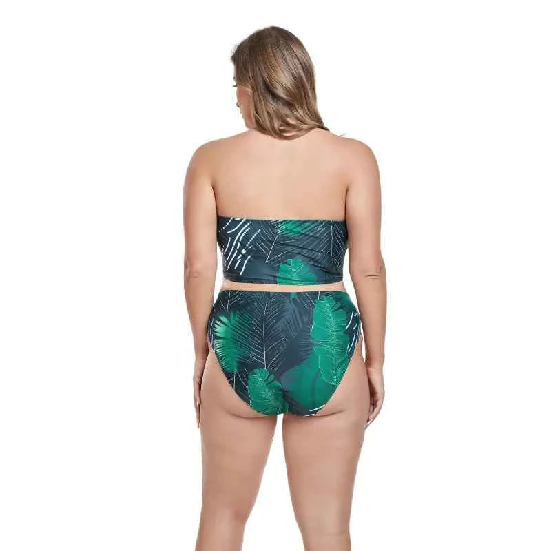 Sexy Women Bikini Sets Plus Size 3 Piece Swimsuits High Waist Pareo Big Bathing Suits Swimwear Padded Ladies Beach Dress