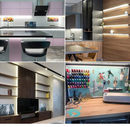 USB LED Lights Strip DC 5V Smart Dimmer Gesture Sensor Switch Control 60LEDs/m Backlight LED Ribbon Tape TV Lamp Room Decoration - AMULET RING STORE