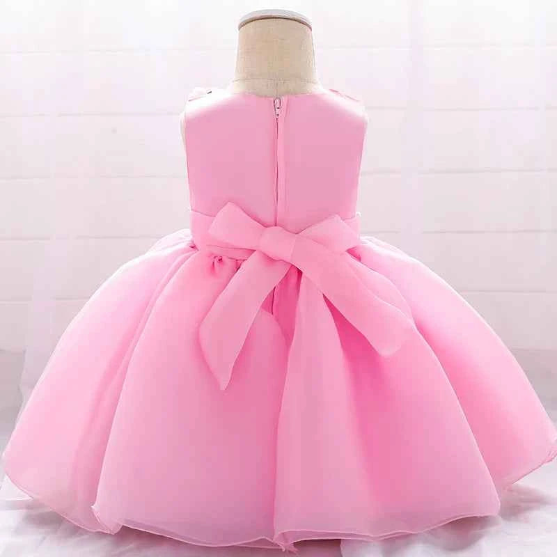 Baby Dresses For Girls Christmas Toddler Kids Flower Elegant Princess Birthday Gown Children Wedding Party 0 1 2 Y Tulle Dresses