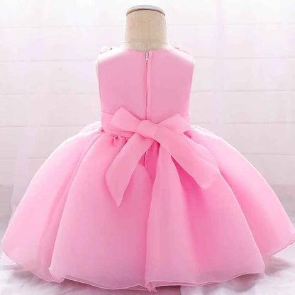 Baby Dresses For Girls Christmas Toddler Kids Flower Elegant Princess Birthday Gown Children Wedding Party 0 1 2 Y Tulle Dresses