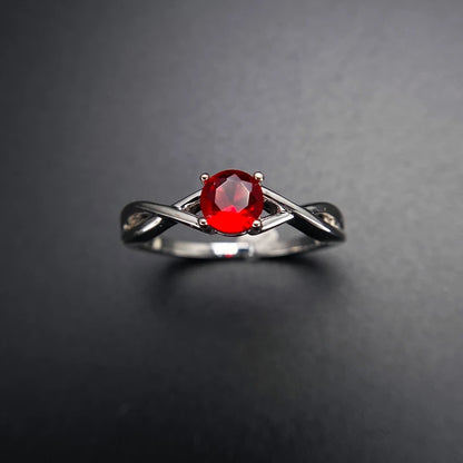 Gemstone Moissanite Amethyst Silver Ring Blue Sapphire Ring Silver 925 Jewelry Aquamarine Rings For Women Engagement Rings