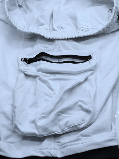 Mens Summer Cargo Shorts Cotton Workout Fitness Shorts Breathable Jogger Training Gyms Bodybuilding Multi Pocket Yellow Shorts