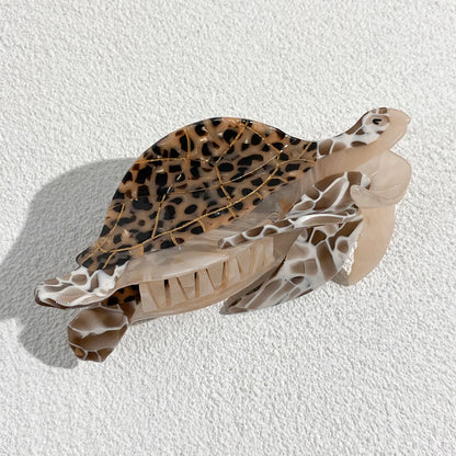 Creative Funny Acetate Tortoise Sturgeon Fish Shark Hairpin Oversize Marine Animal Barrettes Thick Hair Clip Claw Accessories - AMULET RING STORE