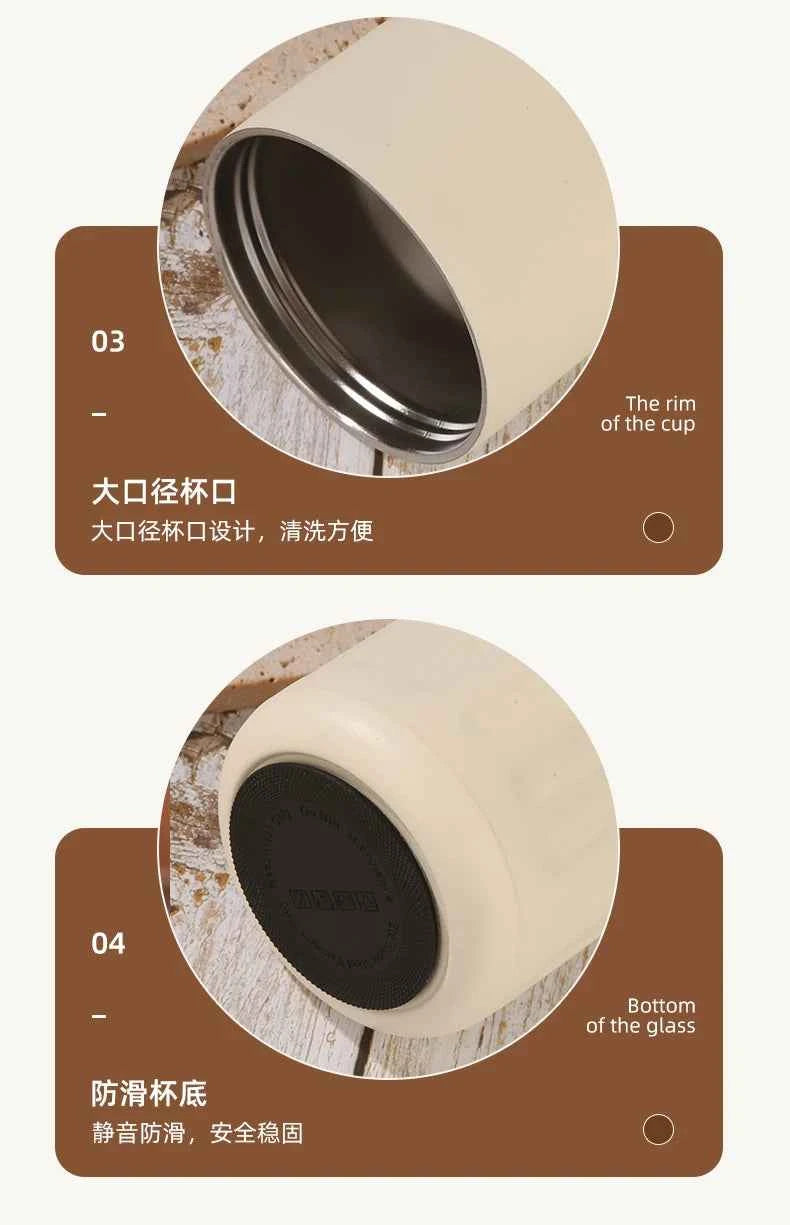 460ml Thermos Bottle Smart Display Temperature 316 Stainless Steel Vacuum Cup Office Coffee Cup Business Portable Thermal Mug