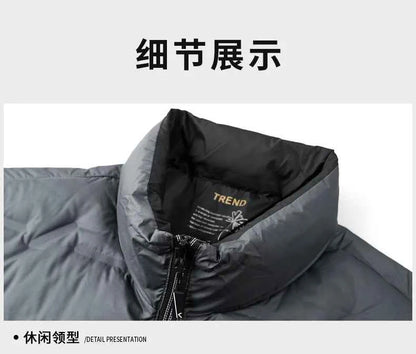 Winter Down Jacket 2026 Light Luxury Brand Men's Coat 90% White Duck Down Lining Outdoor Leisure Sports Men's Jacket