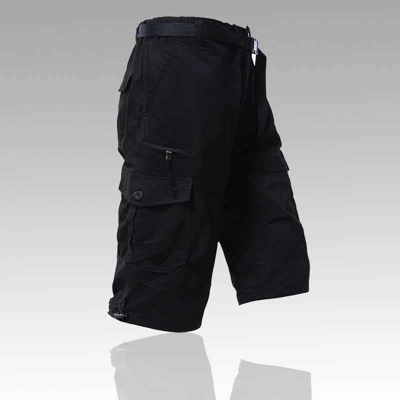 Men's Cargo Shorts Tactical Joggers Quick Dry Casual Relaxed Fit Straight Long Shorts High Quality Streetwear