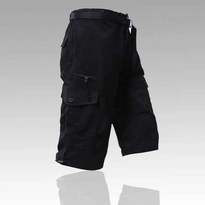 Men's Cargo Shorts Tactical Joggers Quick Dry Casual Relaxed Fit Straight Long Shorts High Quality Streetwear