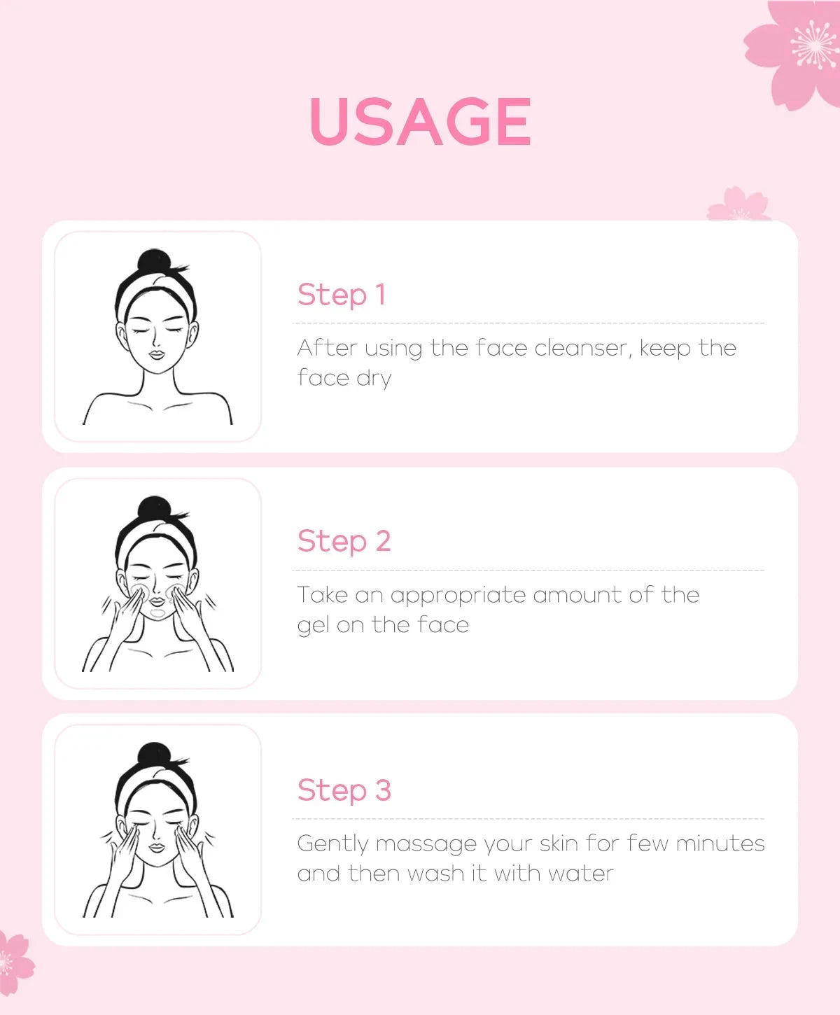 Sakura Face Deep Cleaning Exfoliating Gel Skin Care Whitening Moisturizer Repair Facial Scrub Skin Care 60g - AMULET RING STORE