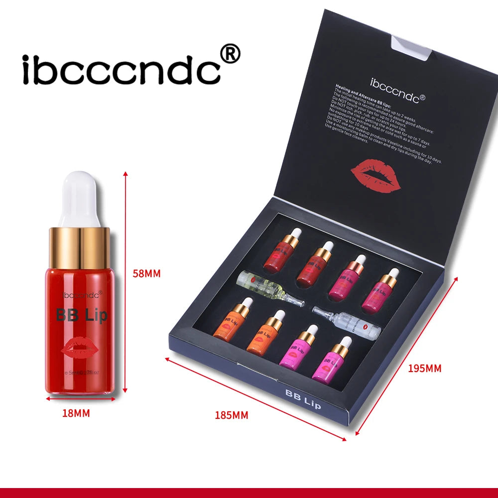 BB Lips Ampoule Serum Starter Set Semi-Permanent BB Lip Gloss Tinted Pigment Lasting Moisturizing For Lip Care Korea Glow - AMULET RING STORE