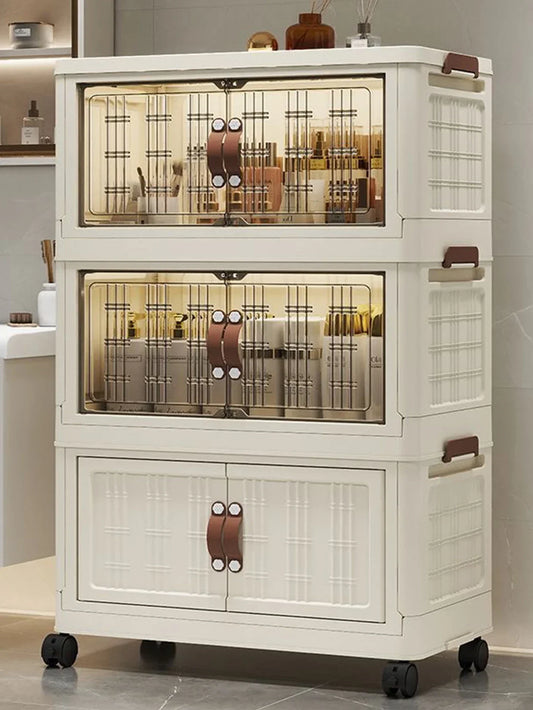 Multifunction Dustproof Wardrobe Large Capacity Folding Storage Cabinet Sundries Storage Box - AMULET RING STORE