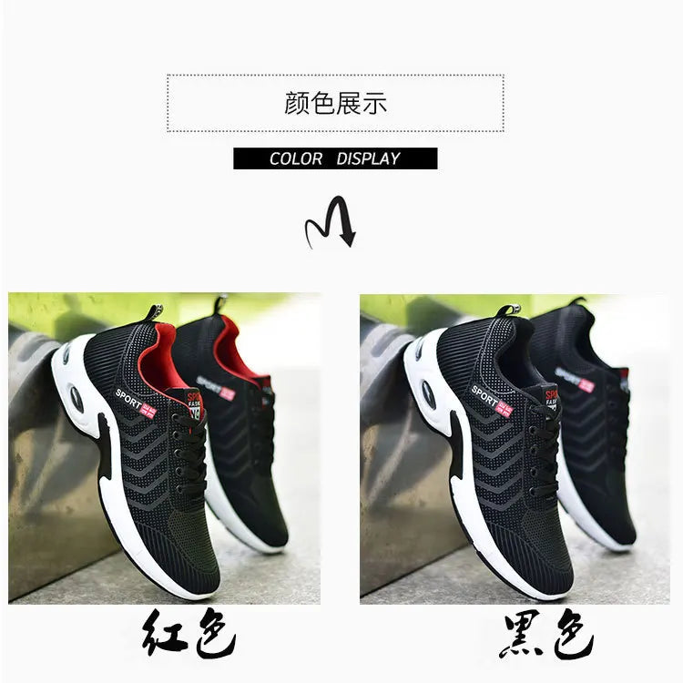 2025 new spring trend sports men's shoes Lace-up thick sole casual breathable fashion shoes Large size Wear skid resistance - AMULET RING STORE