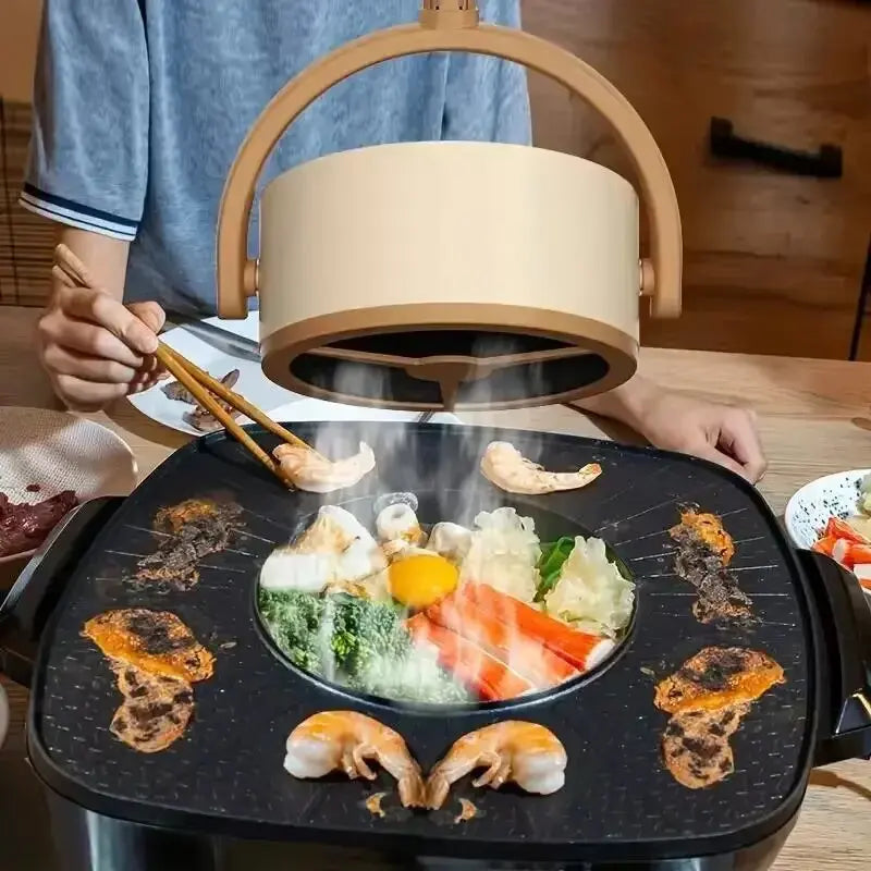 Angle-adjustable Portable Range Hood Mini Kitchen Desktop Range Hood USB Charging Plug for Indoor Barbecue Hot Pot Range Hood - AMULET RING STORE