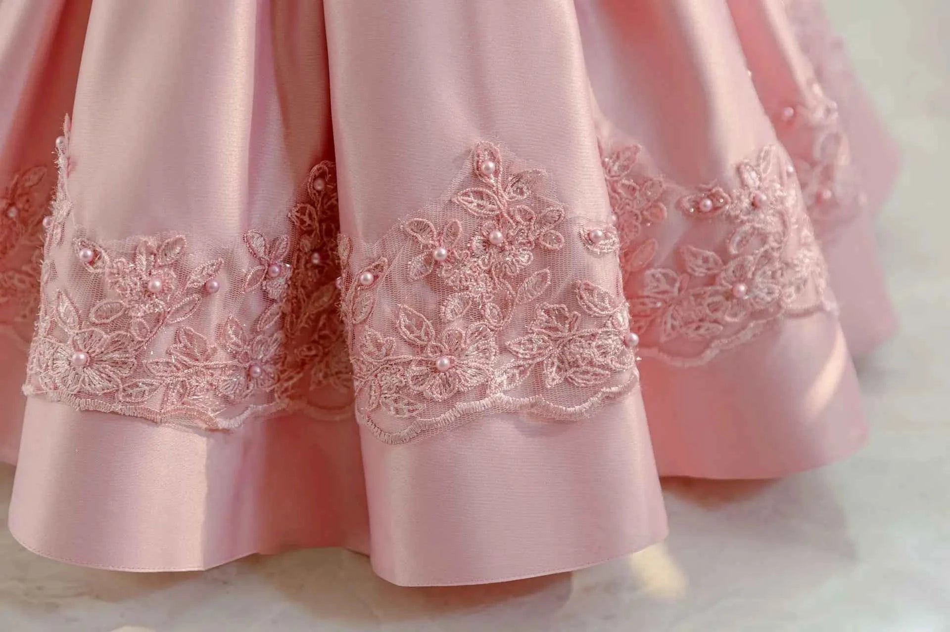 0-4Thildren's wear baby's first birthday party dress color matching gradient Lace Princess Baby Girl Christmas Party Prom Dress