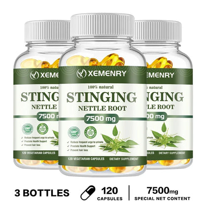 Stinging Nettle Root Capsules - Promotes Prostate and Urinary Tract Health, Reduces Urinary FrequencyCapsule