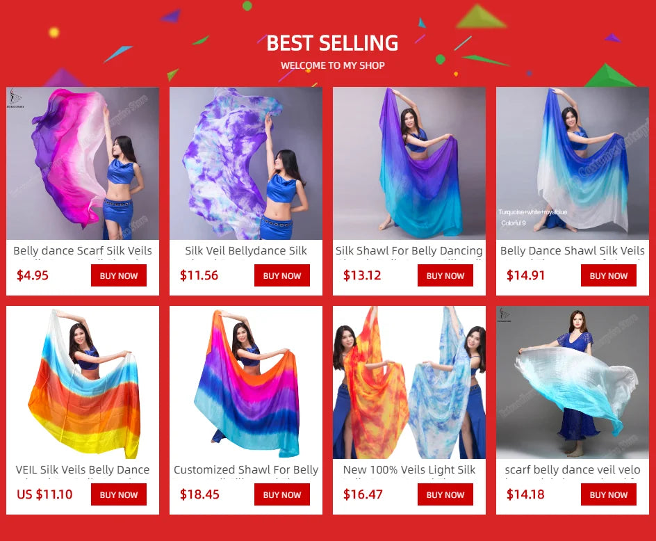 Silk Shawl For Belly Dancing Shawls Belly Dance Silk Veil Scarves Face Customized Hand Thrown Scarf Gradient 200cm 250cm 270cm