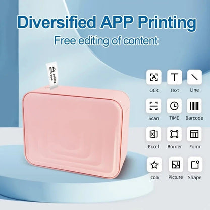 Marklife Portable Label Maker M1Thermal Label Printer Bluetooth Sticker Printer with 1 Roll Self-adhesive Label Paper