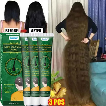 Fast Ginger Hair Growth Cream Anti Hair Loss Baldness Repair Damaged Scalp Treatment Nourish Hair Root Care Products Women Men