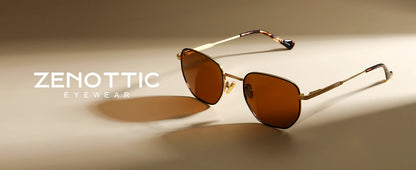 ZENOTTIC Hexagon Polarized Retro Sunglasses for Men Women-Vintage Metal Frame Design UV Protection Trendy Fashion Shades