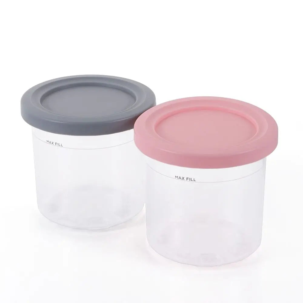 2/4pcs Ice Cream Pints Cup Ice Cream Containers With Lids For Ninja Creami Pints For Nc301 Nc300 Nc299amz Series Ice Cream Maker - AMULET RING STORE