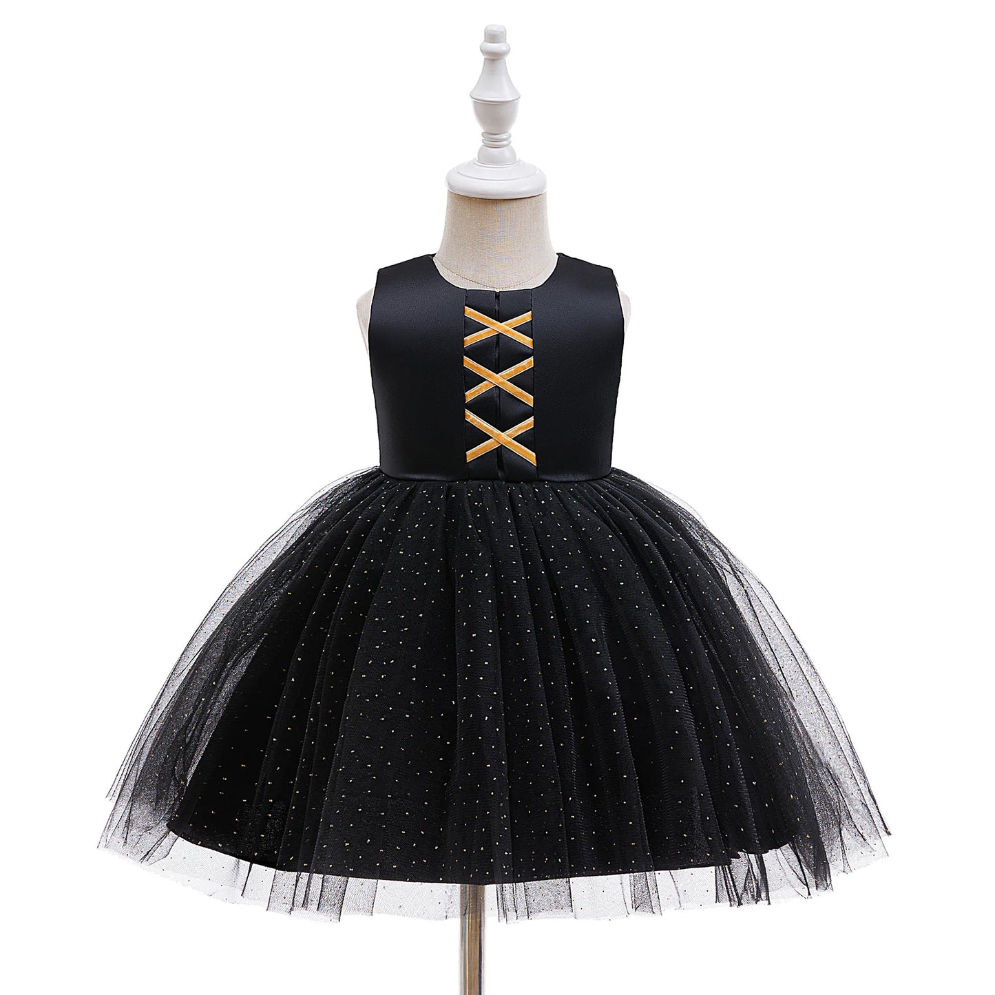 Baby Girl Halloween Costume 0-3 Yrs Little Girl Fantasy Dress Children Pumpkin Skeleton Print Fluffy Gown Kids Cute Orange Frock