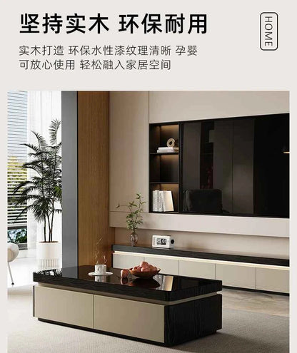 Elegant Space Saving TV Stand Eco Friendly Materials Sustainable Modern Aesthetics TV Stand Sliding Doors Living Room Furniture
