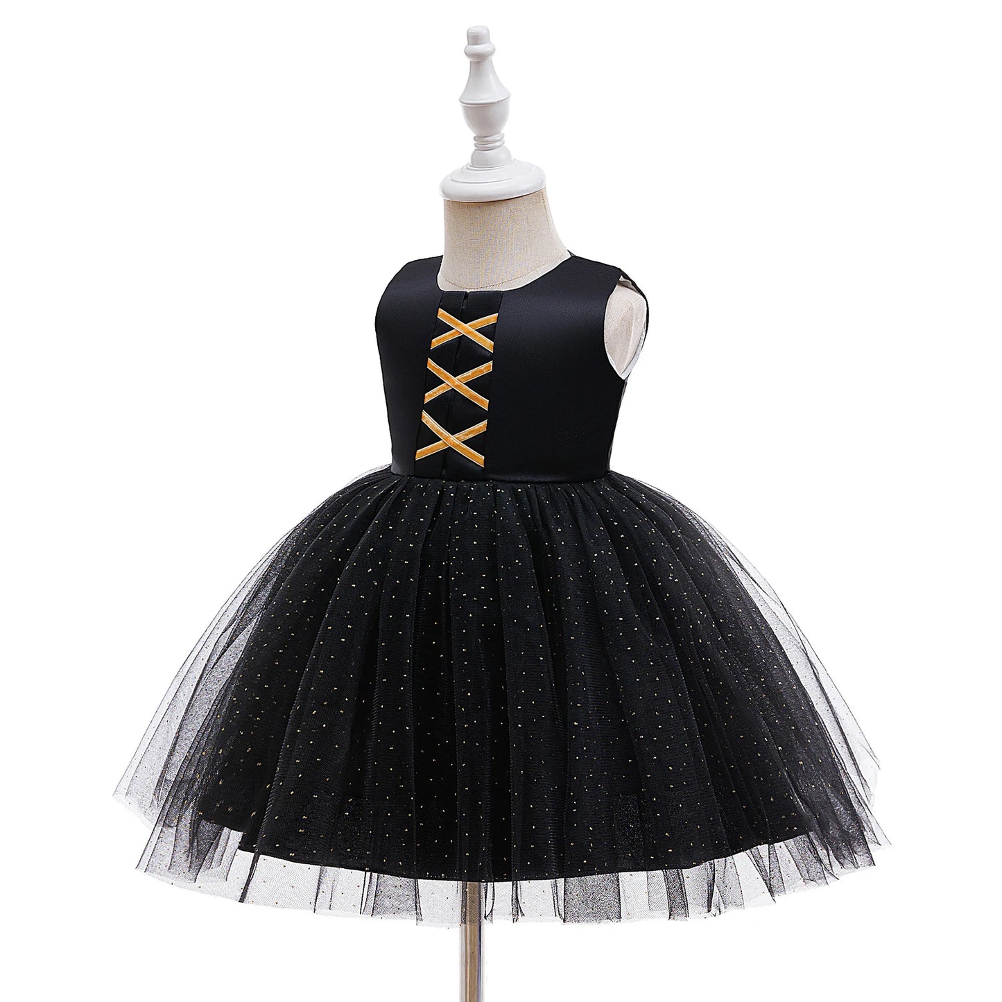 Baby Girl Halloween Costume 0-3 Yrs Little Girl Fantasy Dress Children Pumpkin Skeleton Print Fluffy Gown Kids Cute Orange Frock