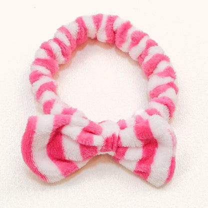 Fashion Coral Fleece Headbands Soft Elastic Spa Facial Hairband Girls Wash Face Head Wear Makeup Headband Women Hair Accessories - AMULET RING STORE