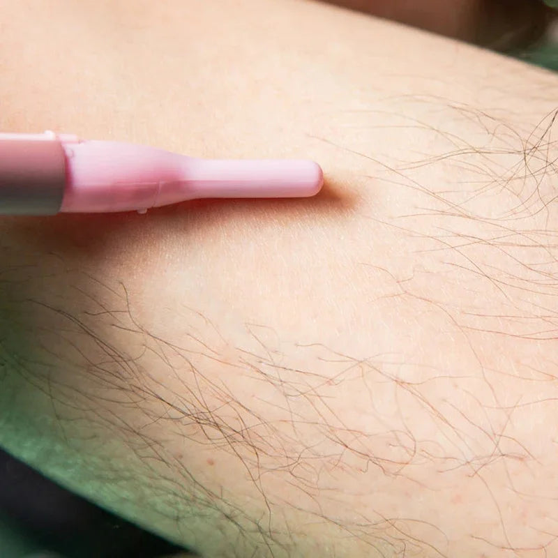 2022 New Multi Functional Mini Handle Beauty Women Painless Automatic Shaving Trim Eyebrows Electric Eyebrow Trimmer Pink Black - AMULET RING STORE