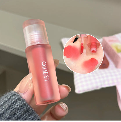 Qibest 6 Colors Velvet Matte Liquid Lipstick Long-Lasting Waterproof Lip Mud Sexy Red Lipgloss Beauty Women Cosmetics Lip Tint - AMULET RING STORE