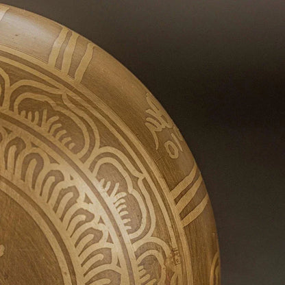 Nepal Handmade Singing Bowl Large Brass Tibetan Bowls Yoga Meditation Sound Healing Instrument Buddhist Sound Bowls Ornaments - AMULET RING STORE