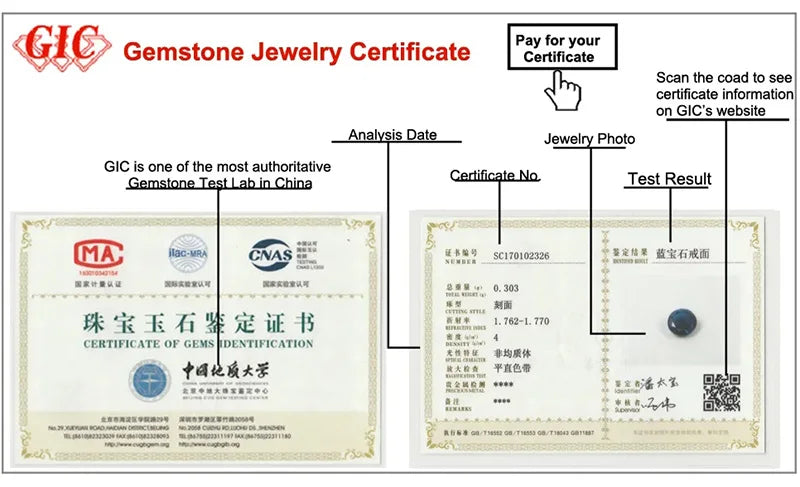 18K Gold Plated 925 Silver Ring - Natural Yellow Sapphire & Aquamarine