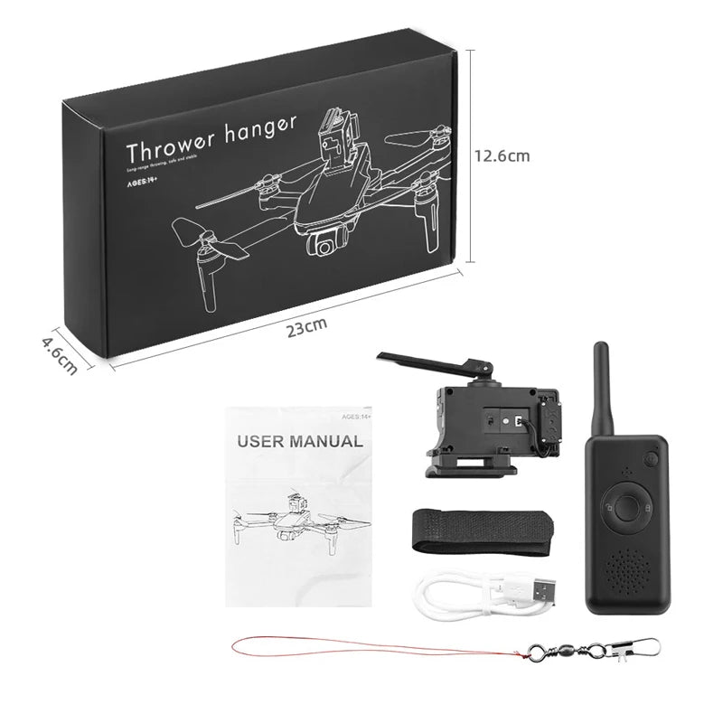Airdrop System for DJI Mavic 3/2 Pro Zoom AIR 2 Mini 2/Mini 3 Drone Fishing Bait Wedding Ring Gift Deliver Life Rescue Thrower