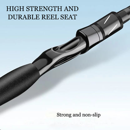 1.8m 2.1m 2.4m 2.7m Telescopic Fishing Rod Travel Spinning Casting Fishing Rod Anti Slip Portable Sea Pole for Angler - AMULET RING STORE