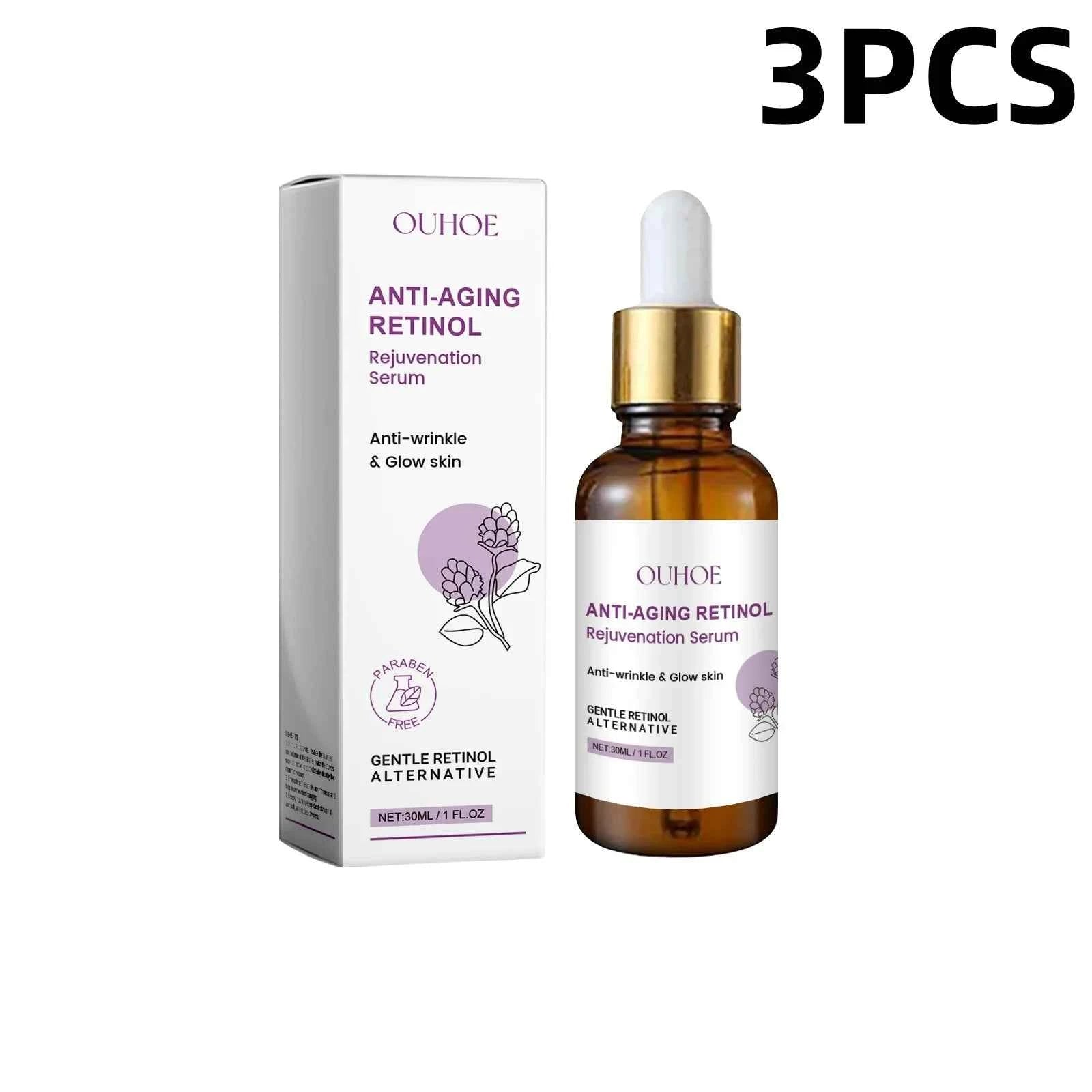 Retinol Facial Anti Wrinkle Essence  Hydrating Firming Treatment, Lifts & Smooths Fine Lines, Nourishing, 30ml