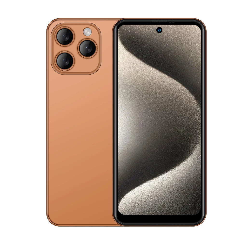 Global Version I16 Pro Max Smartphone Android,6.8'',12GB RAM 512GB ROM,Dual SIM,Mobile phones,Google Play Store,24+48MP,6800mAh - AMULET RING STORE