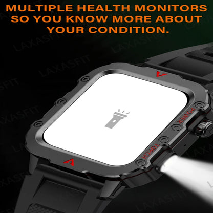 Outdoor Smartwatches For Music Call Connect Phone Men Flashlight Weather Distance Message Sport Tracker Bluetooth Smart Watch - AMULET RING STORE