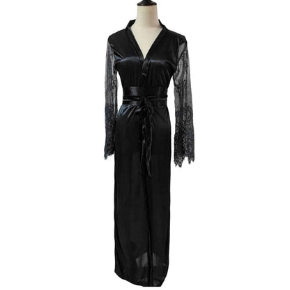 New Ladies Sexy Imitation Ice Silk Plus Size Pajamas Nightgown Nightgown Nightwears For Ladies Sexy Sleepwear Night Gown 2025