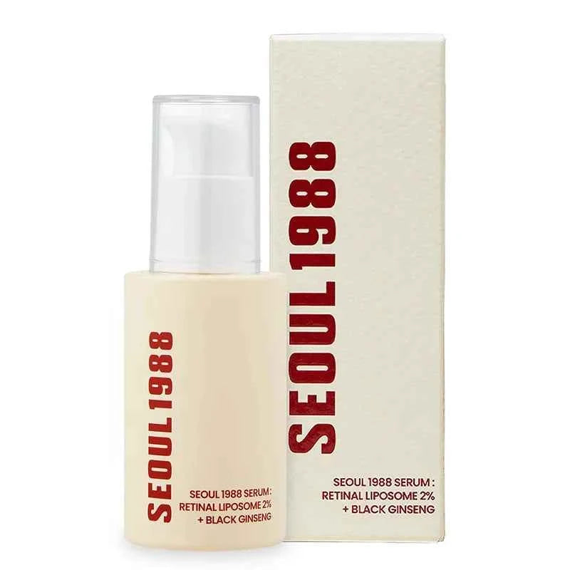 SEOUL 1988 Vitamin C Wrinkle Care 4% Retinol Ginseng Face Serum Firm Fine Lines Eye Cream Hydrating Moisturizing Brightening Set