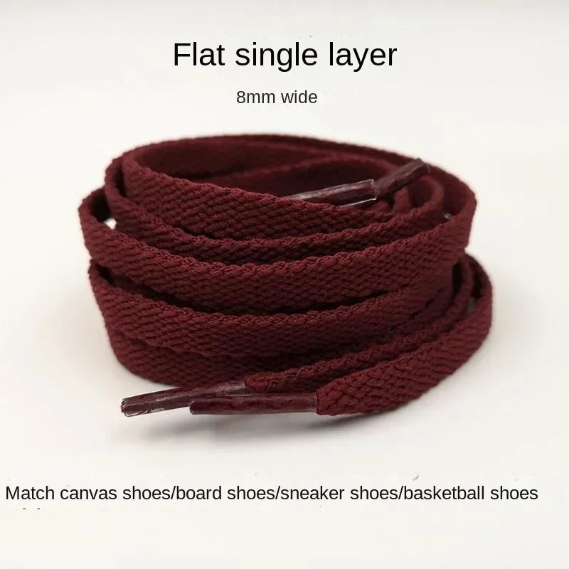Wine Red Dark Red Dark Red Shoelaces Men and Women Flat Fit Kuanggeweiallstar 1970s Canvas Shoes High-Low Top - AMULET RING STORE