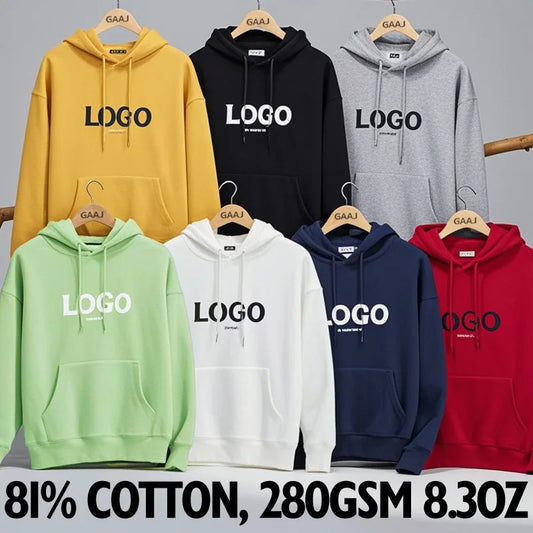 Premium Custom Cotton Hoodie Men Women,Customize Print Hoody Sweatshirt,Diy Your Own Design Photo Logo Pullover,Famliy Team Gift