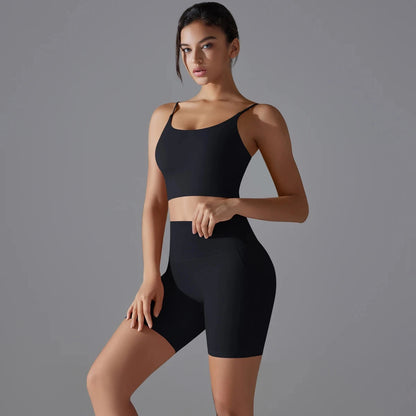 Women Yoga Set Yoga BraTank Tops for Fitness Workout Sportswear Gym Clothing High Waist Shorts Sportswear Leggings Suits