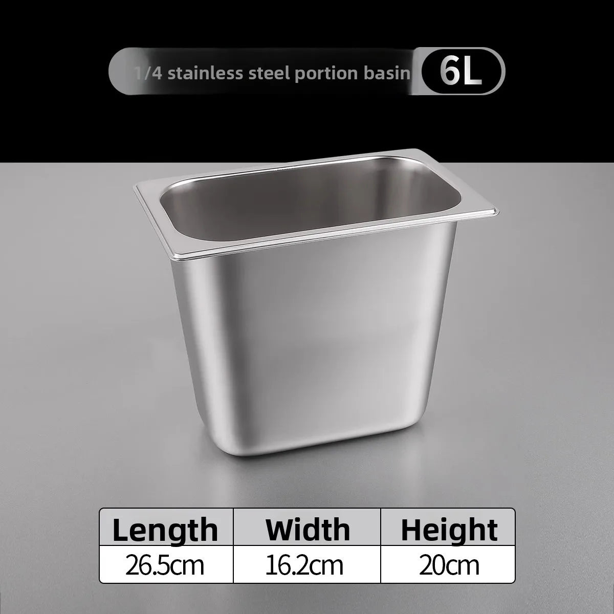 Stainl Steel Rectangular Covered Small Seasoning Box Food Container Thermal Rectangular Basin for Restaurant Kitchen - AMULET RING STORE