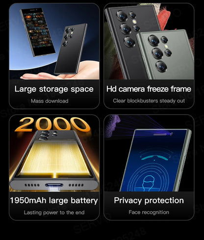 2024 New SERVO S24 Mini 4G Global Smartphone Android System Google Store 2000mAh Facial Unlock Small Smartphones Latest Upgrade - AMULET RING STORE