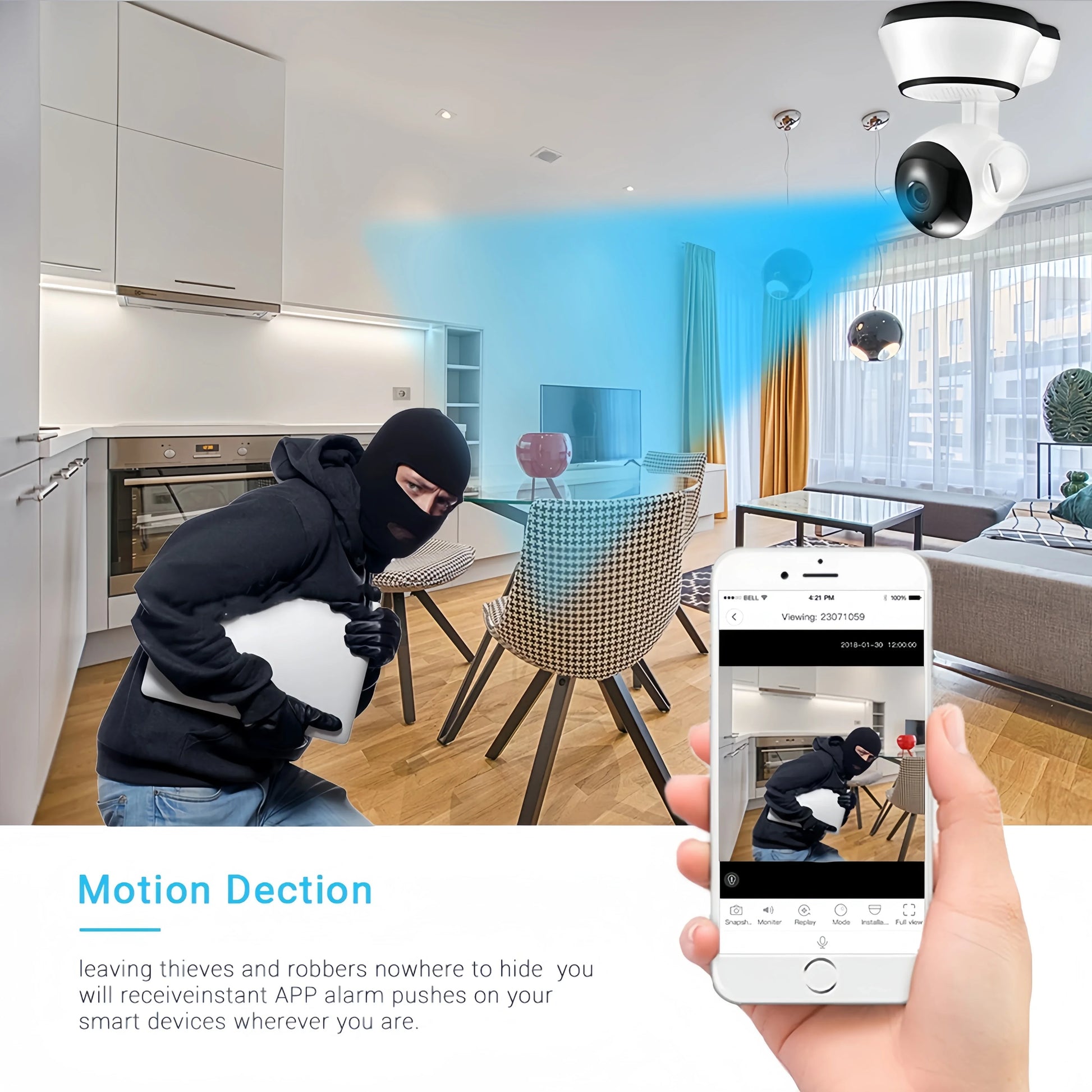 8MP IP WiFi Camera Surveillance Security Baby Monitor PTZ Smart Home AI Human Tracking Cam Night Vision CCTV Indoor Video Camera - AMULET RING STORE